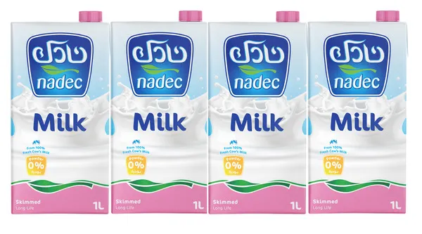 نادك حليب خالي من الدسم طويل الأمد 1 لتر