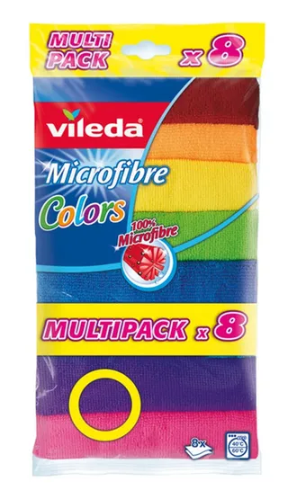 Vileda Microfibre Colors Cloth 8's