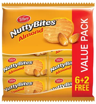 Tiffany Nutty Bites Almond 8X72G