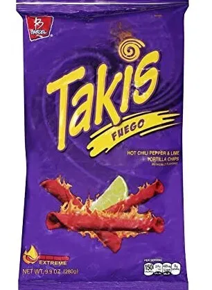 Takis Fuego Chili Pepper & Lime Flavored Tortilla Chips 113G