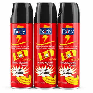 Fairly 2In1 Flying & Crawling Insect Killer 3X300Ml