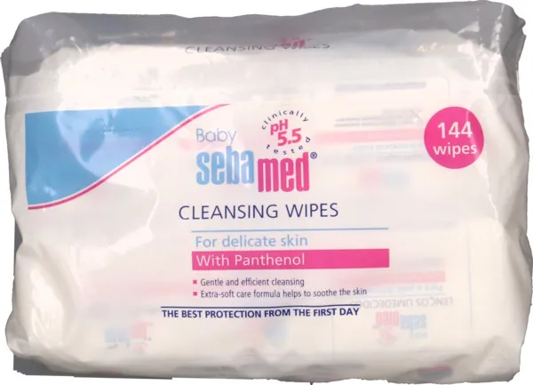 Sebamed Baby Cleansing Wipes With Panthenol 144Pcs