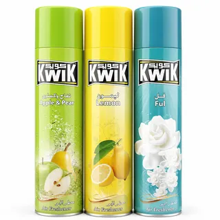 كويك متنوعة معطر جو 3X300 مل