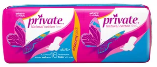 Private Ultra Maxi Feminine Sanitary Pads With Wings 16pcs