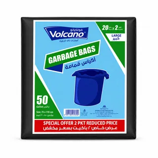 Volcano Trash Bags 20X50 Gallon