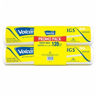 Volcano Trash Bag 8Gal 4X30's