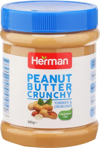 Herman Peanut Butter Crunchy 340G