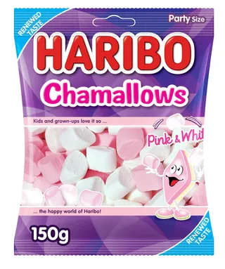 هاريبو مارشميلو أبيض ووردي 150 جم