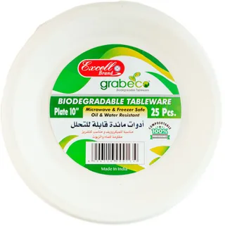 Excell Biodegradable Plate 25X10"