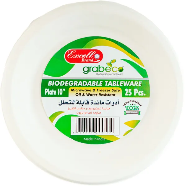 Excell Biodegradable Plate 25X10"