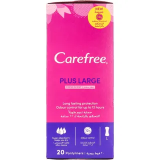 Carefree Plus Large Fresh Scent Pantyliners 20's