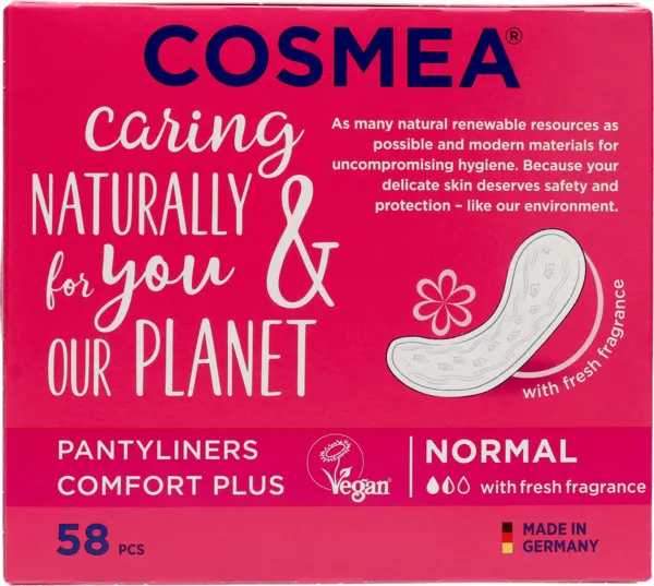 Cosmea Comfort Plus Pantyliners With Fragrance 58's