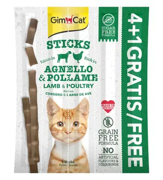 Gimcat Pet Sticks Lamb & Rice 4X20G
