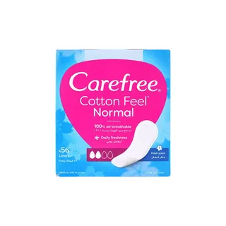Carefree Cotton Feel Normal Fresh Scent Pantyliners 56Pcs