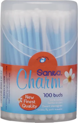 Sanita Charm Ear Buds Small 100's