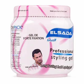 Elsada Pink Styling Hair Gel Fixative 1L