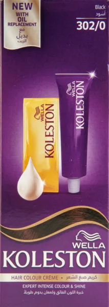 Wella Koleston Hair Color Creme Black 302/0 60Ml