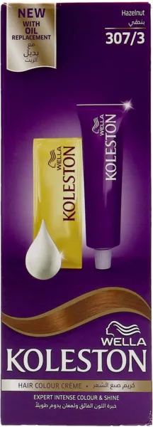 Wella Koleston Creme 307/3 Hazelnut Hair Color 1 piece