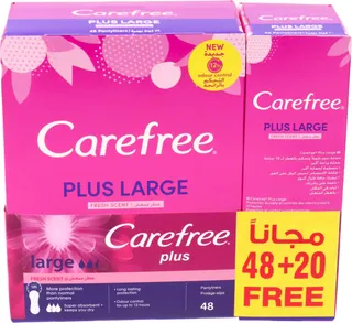 Carefree Plus Large Fresh Scent Pantyliners