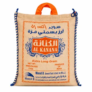 الكنانة أرز بسمتي حبة طويلة 5 كجم