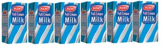 KDD Full Cream Long Life Milk 6x250ml (multipack)