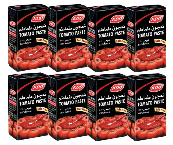 كي دي دي معجون طماطم عبوة اقتصادية 8 × 135 جم