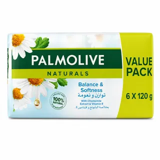 Palmolive Chamomille Extract & Vit C White Soap 6x120G