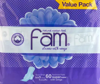 Fam Classic Super Pads With Wings 60's