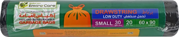 Envirocare Bio Degradable Drawstring Grabage Bags 60X90Cm