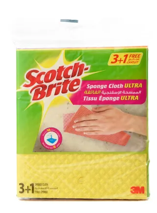 Scotch-Brite Sponge Cloth Ultra 4 Pcs