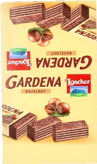 Loacker Gardena Hazelnut Milk Chocolate Wafer 25X38G