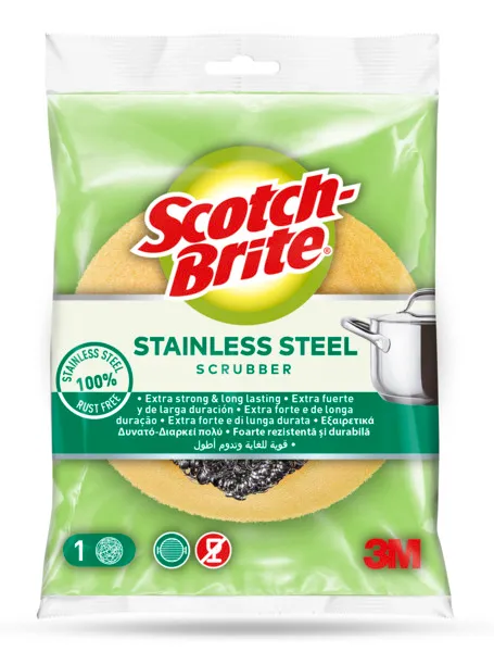 Scotch Brite Metallic Spiral With Sponge