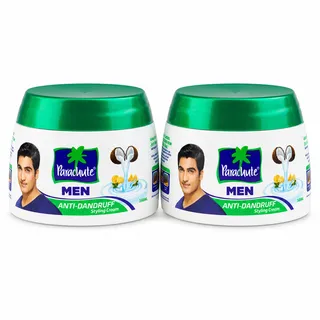 باراشوت كريم تصفيف بخلاصة جوز الهند والليمون ضد القشرة للرجال 140X2 مل