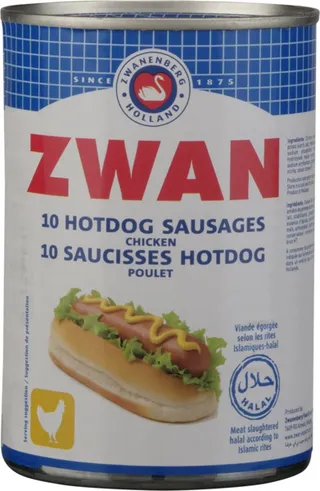 Zwan Chicken Hotdog Sausages 200G