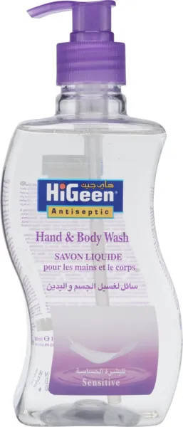 Higeen Antiseptic Sensitive Hand & Body Wash 500Ml