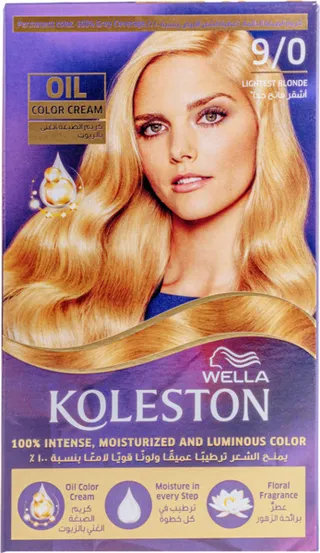 Wella Koleston Oil Color Cream Lightest Blonde 9/0 50Ml