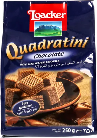 Loacker Quadritini Chocolate Wafer 250G