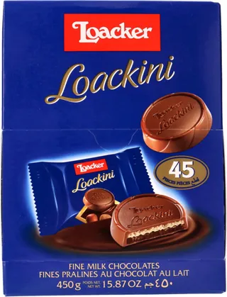 Loacker Loackini Wafer Milk Chocolate 45X10G
