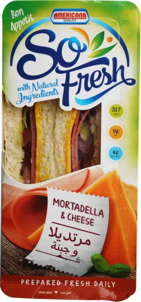 Americana Sandwich Mortadella & Cheese 153G