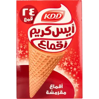كي دي دي بسكويت كونز للايس كريم 24 قطعة