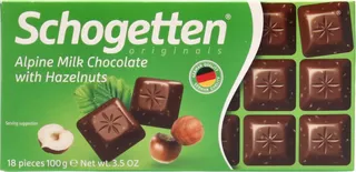 Schogetten Hazelnut Milk Chocolate Bar 100G