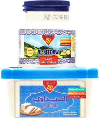 الصيداوي حلاوة الطحينة 500 جم + حلاوة سادة 500 جم