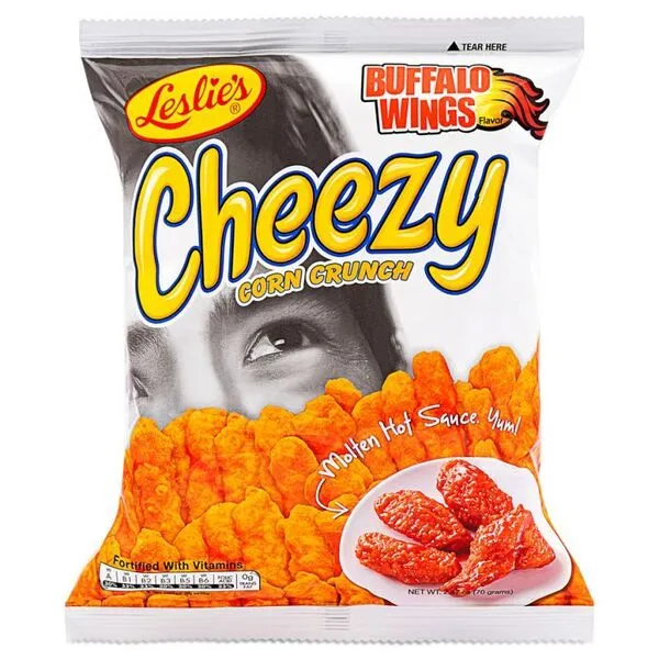 Leslie's Cheezy Corn Crunch Buffalo Wings 70G