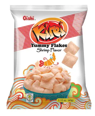 Oishi Kirei Yummy Flakes Shrimp Flavor Chips 45G