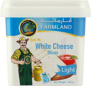 Farmland White Cheese Slices Light