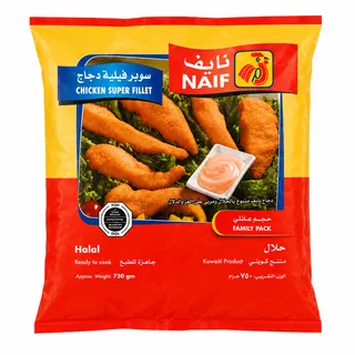 نايف سوبر فليه دجاج حجم عائلي 750جم