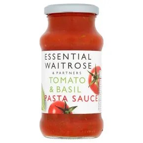 Essential Waitrose Tomato & Basil Pasta Sauce 340G