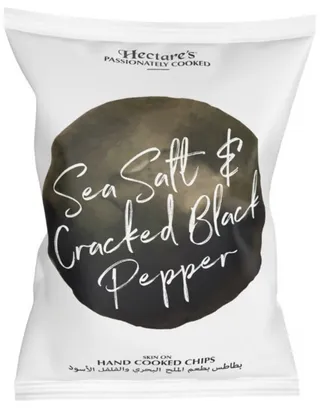 Hectare's Sea Salt & Black Pepper Hand Cooked Potato Chips 40G