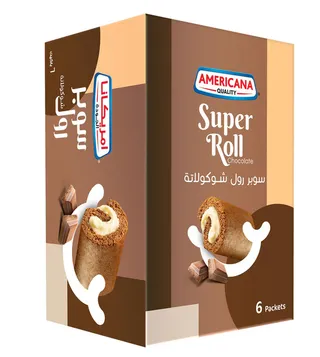 امريكانا كيك سوبر رول فراولة 85 جم× 6