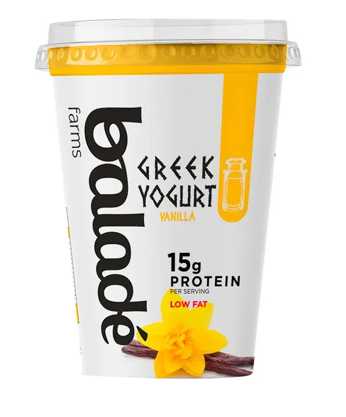 Balade Fat Free Vanilla Greek Yogurt 450G